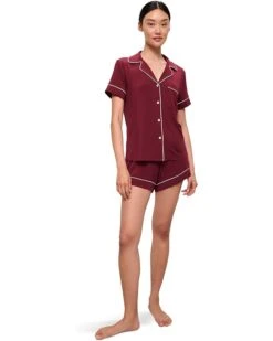Eberjey Gisele Relaxed Short PJ Set | Sleepwear -Eberjeric Store 616ni17wjYL. AC SR736920