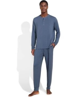 Eberjey Henry - The Long PJ Set | Sleepwear -Eberjeric Store 61CtrWdHytL. AC SR736920