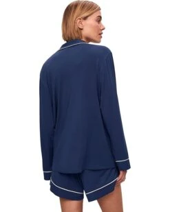Eberjey Gisele Long Sleeve Top & Short PJ Set | Sleepwear -Eberjeric Store 61IYSNEwNL. AC SR736920