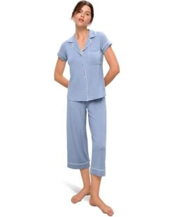 Eberjey Gisele - The Cropped Pajama Set | Sleepwear -Eberjeric Store 61IxVf5Fq7L. AC SR736920