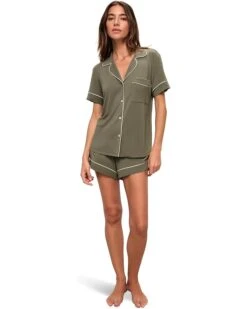Eberjey Gisele Relaxed Short PJ Set | Sleepwear -Eberjeric Store 61NW6noPB4L. AC SR736920