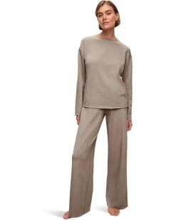 Eberjey Reversible Plush High-Waist Pants -Eberjeric Store 61RROqSVDxL. AC SR736920