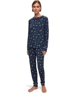 Eberjey Gisele Printed Crew PJ Set | Sleepwear