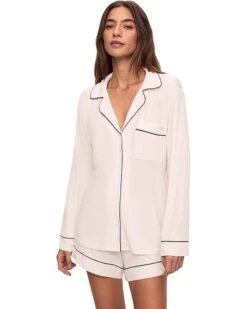 Eberjey Gisele Long Sleeve Top & Short PJ Set | Sleepwear -Eberjeric Store 61dC2YBSHL. AC SR736920
