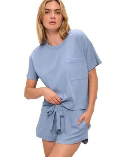 Eberjey Aloe Infused Cotton - The Short Sleeve Tee | Sleepwear -Eberjeric Store 71IqmbqxjGL. AC SR736920