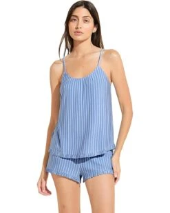 Eberjey Gisele Printed - The Ruffle Cami & Shorts Set | Sleepwear