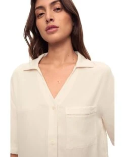 Eberjey Tencel Woven Short Sleeve Top | Sleepwear -Eberjeric Store 71j 8VBrblL. AC SR736920