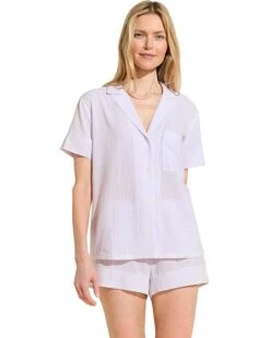 Eberjey Nautico Shortie Pajama Set | Sleepwear -Eberjeric Store 71jA7ZYjkGL. AC SR736920