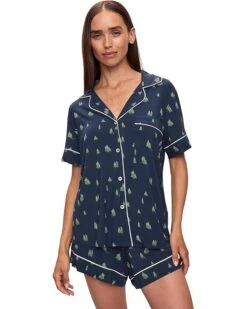 Eberjey Gisele Printed - The Relaxed Short PJ Set | Sleepwear -Eberjeric Store 71rJS3izPYL. AC SR736920