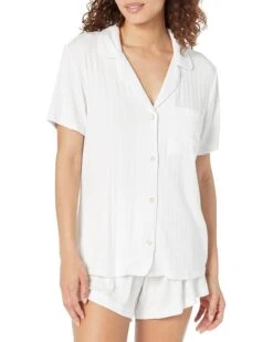 Eberjey Gisele Rib Relaxed Short PJ Set | Sleepwear -Eberjeric Store 71vCJ8eMaSL. AC SR736920