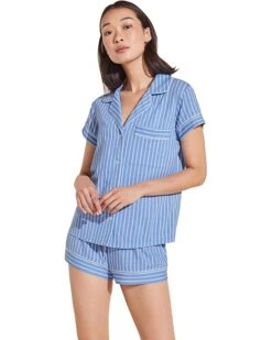 Eberjey Gisele Printed Shortie Pj Set | Sleepwear -Eberjeric Store 71w9DNr0gtL. AC SR736920