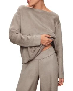 Eberjey Reversible Plush High-Waist Pants -Eberjeric Store 81OXnErD44L. AC SR736920