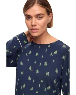 Eberjey Gisele Printed Crew PJ Set | Sleepwear -Eberjeric Store 81c1RGAFlQL. AC SR736920