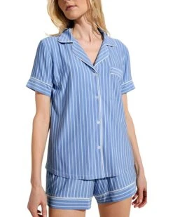 Eberjey Gisele Printed - The Relaxed Short PJ Set | Sleepwear -Eberjeric Store 81mUrah5MQL. AC SR736920